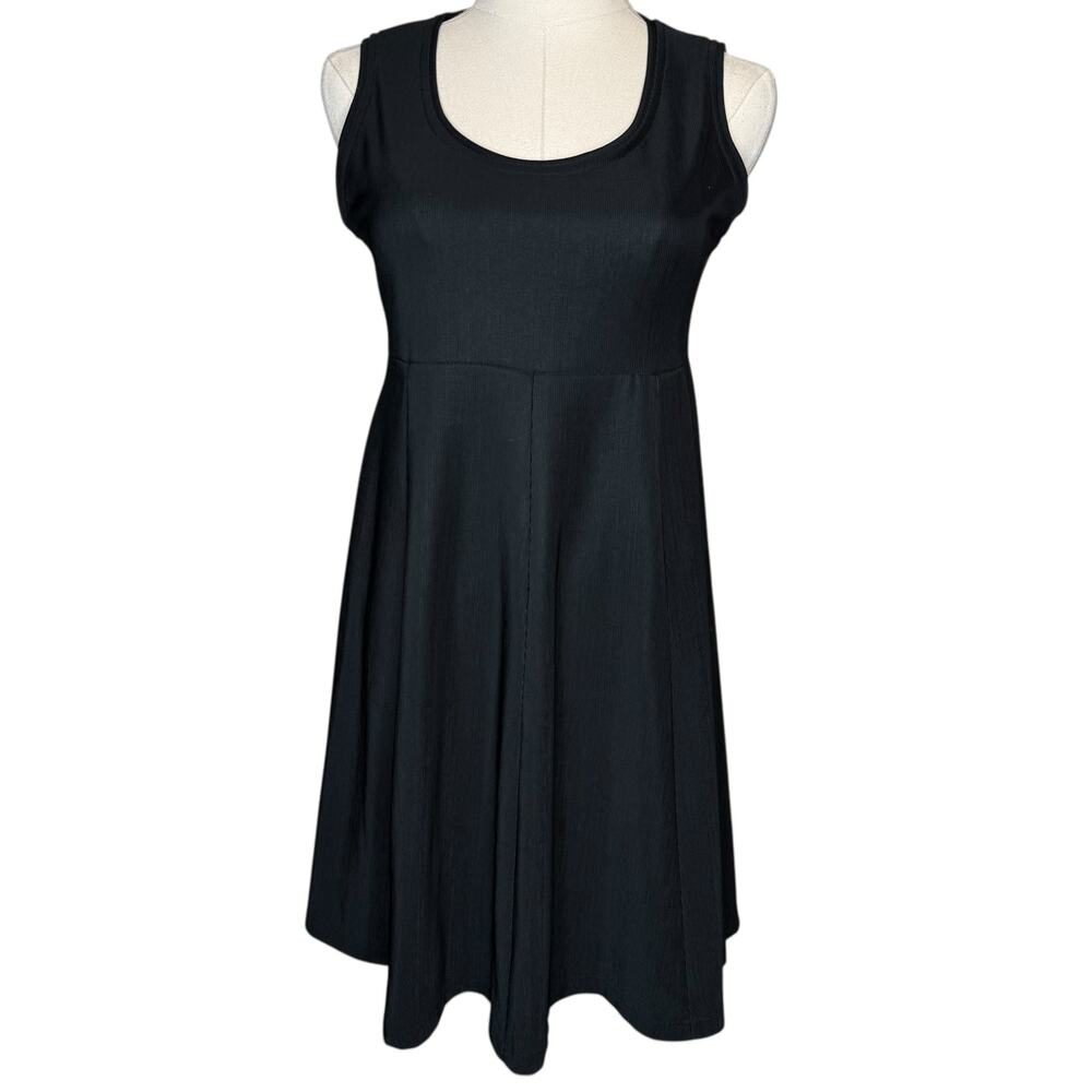 Astuces‎ Paris Vintage Babydoll Mini Dress Sleeveless Black